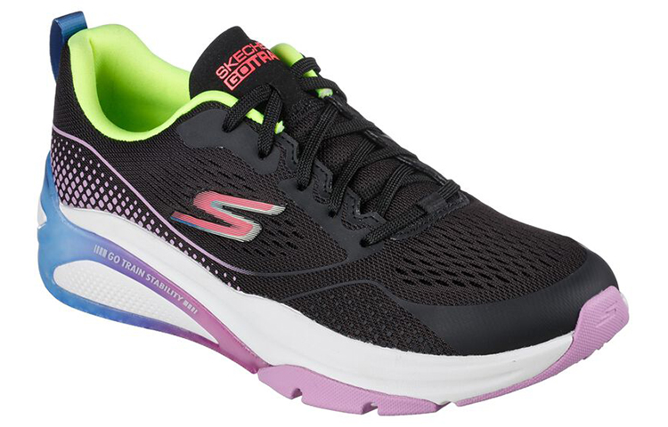 Lookbook (Women) Skechers Go Train Stability 'Black Comfort Low-Top' 129042-BKMT
