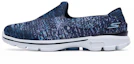 Buy (Women) Skechers Go Walk 3 'Blue and White Slip-On' 14057C-NVW
