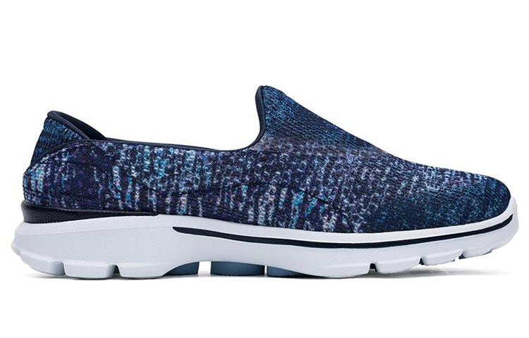 Order (Women) Skechers Go Walk 3 'Blue and White Slip-On' 14057C-NVW