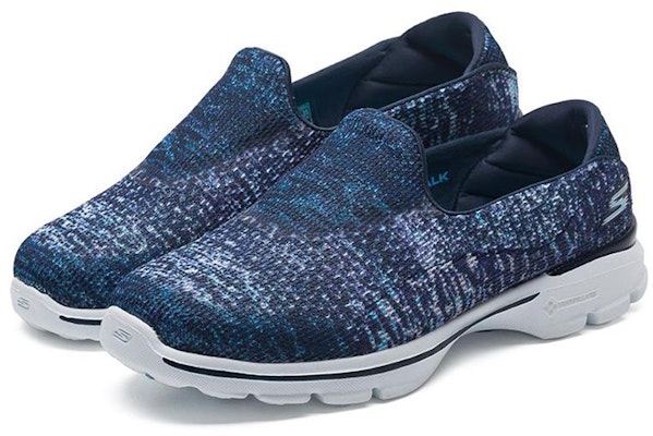 (Women) Skechers Go Walk 3 'Blue and White Slip-On' 14057C-NVW Lookbook (Women) Skechers Go Walk 3 'Blue and White Slip-On' 14057C-NVW