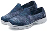 Lookbook (Women) Skechers Go Walk 3 'Blue and White Slip-On' 14057C-NVW