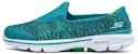 (W) Skechers Go Walk 3 'Biru Hijau Slip-On' 14057C-TEAL