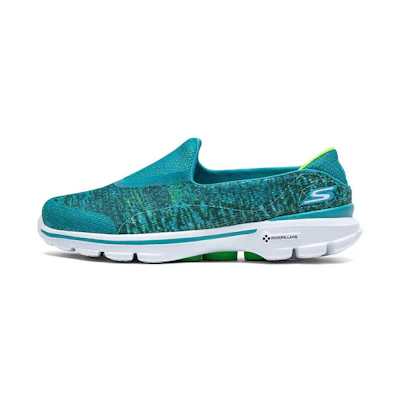 (W) Skechers Go Walk 3 'Blue Green Slip-On'