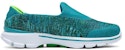 (W) Skechers Go Walk 3 'Biru Hijau Slip-On' 14057C-TEAL
