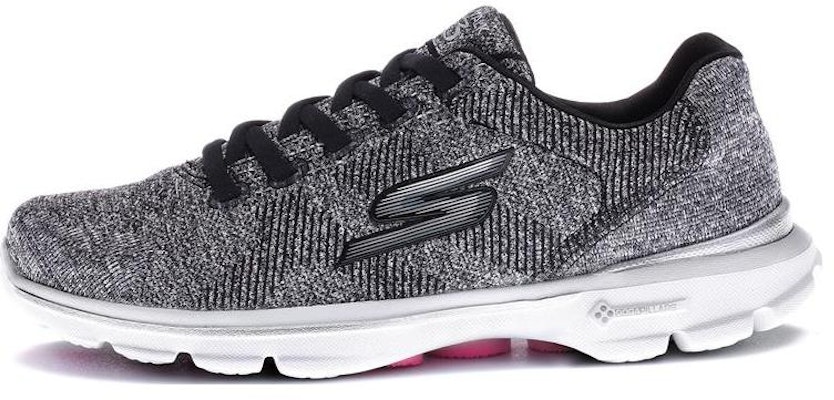 (Women) Skechers Go Walk 3 'Grey Black' 14059C-BKW Buy (Women) Skechers Go Walk 3 'Grey Black' 14059C-BKW