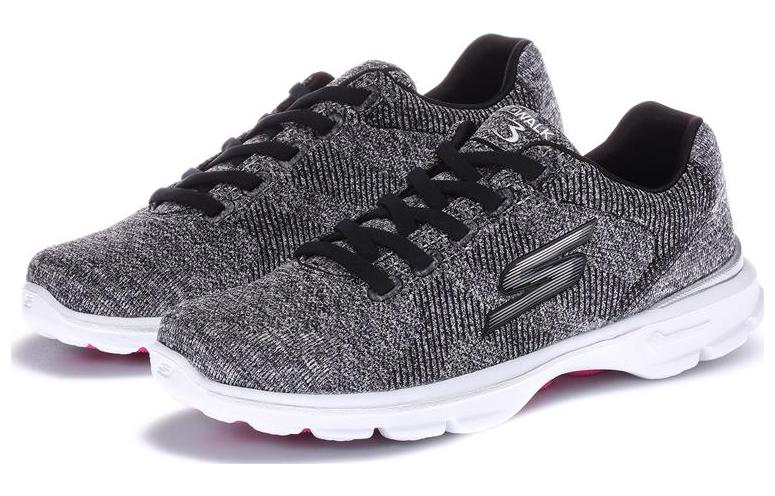 Lookbook (Women) Skechers Go Walk 3 'Grey Black' 14059C-BKW