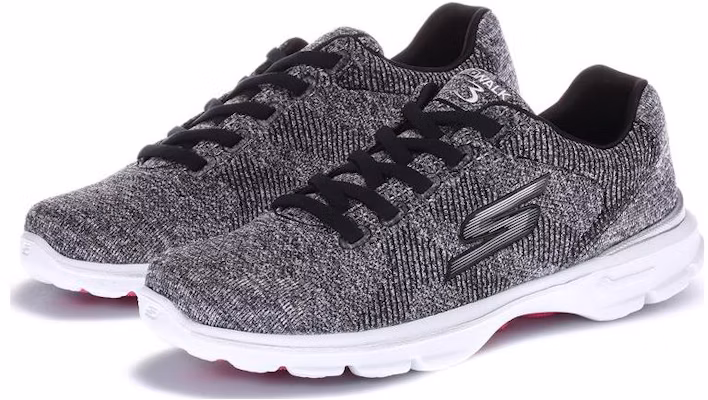 (W) Skechers Go Walk 3 'Kelabu Hitam' 14059C-BKW Lookbook (W) Skechers Go Walk 3 'Kelabu Hitam' 14059C-BKW
