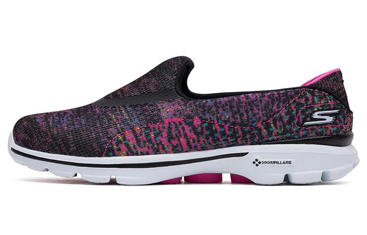 (Women) Skechers Go Walk 3 Slip-On 'Black Multicolor' 14057C-BKMT