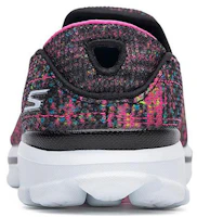 Shop Skechers Go Walk 3 一腳蹬運動休閒鞋 女款 黑彩
