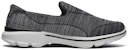 (W) Skechers Go Walk 3 Slip-On 'Hitam Kelabu' 14046-BKGY
