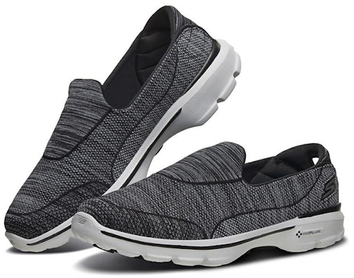 (W) Skechers Go Walk 3 Slip-On 'Hitam Abu-abu' 14046-BKGY Lookbook (W) Skechers Go Walk 3 Slip-On 'Hitam Abu-abu' 14046-BKGY