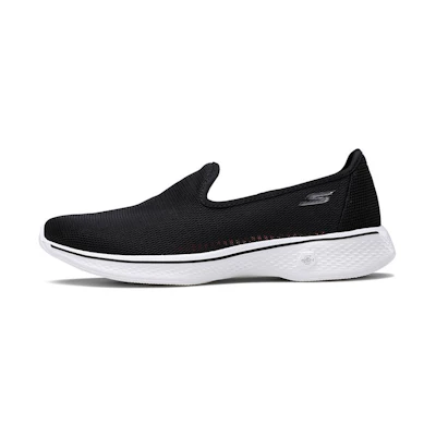 (W) Skechers Go Walk 4 'Black and White'