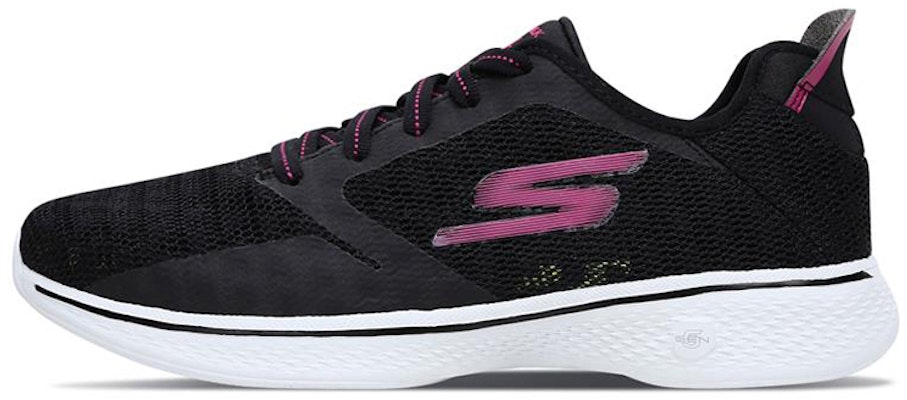 (Women) Skechers Go Walk 4 'Black Peach Red' 14936-BKHP Buy (Women) Skechers Go Walk 4 'Black Peach Red' 14936-BKHP