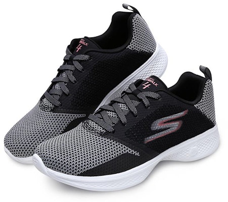 (W) Skechers Go Walk 4 'Negro Rosa' 14930-BKPK Lookbook (W) Skechers Go Walk 4 'Negro Rosa' 14930-BKPK