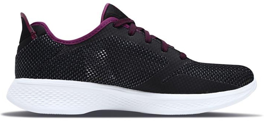 (W) Skechers Go Walk 4 'Hitam Ungu' 14935-BKPR Order (W) Skechers Go Walk 4 'Hitam Ungu' 14935-BKPR