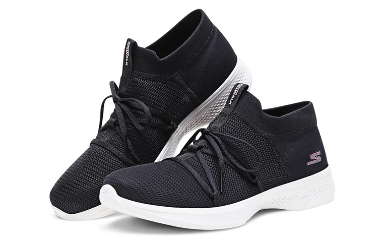 Lookbook (Women) Skechers Go Walk 4 'Black White' 14995-BKW