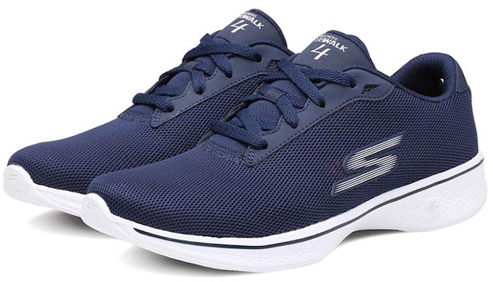 (Women) Skechers Go Walk 4 'Blue and White' 14907-NVW Lookbook (Women) Skechers Go Walk 4 'Blue and White' 14907-NVW