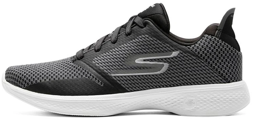 (Women) Skechers Go Walk 4 'Fascinate Black White' 14914-BKW Buy (Women) Skechers Go Walk 4 'Fascinate Black White' 14914-BKW