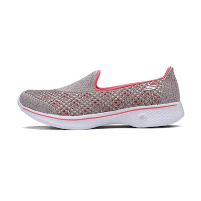 (W) Skechers Go Walk 4 'Grey Coral'