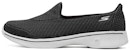 (W) Skechers Go Walk 4 'Majestic Slip-On - Hitam/Putih' 14900-BKW