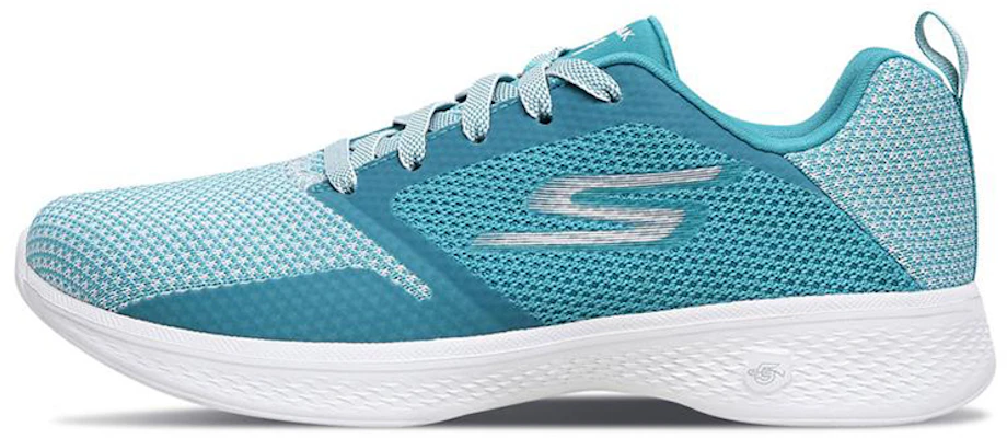 (Women) Skechers Go Walk 4 'White Aqua Green' 14930-WTQ Buy (Women) Skechers Go Walk 4 'White Aqua Green' 14930-WTQ