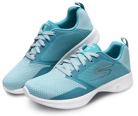 (W) Skechers Go Walk 4 'Blanco Aqua Verde' 14930-WTQ Lookbook (W) Skechers Go Walk 4 'Blanco Aqua Verde' 14930-WTQ