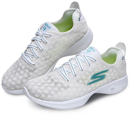 (Women) Skechers Go Walk 4 'White Teal Green' 14936-WTQ Lookbook (Women) Skechers Go Walk 4 'White Teal Green' 14936-WTQ