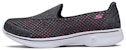 (W) Skechers Go Walk 4 Slip-On 'Hitam Merah Jambu' 14145-BKHP
