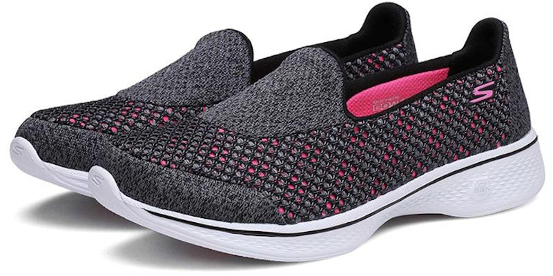 (Women) Skechers Go Walk 4 Slip-On 'Black Pink' 14145-BKHP Lookbook (Women) Skechers Go Walk 4 Slip-On 'Black Pink' 14145-BKHP