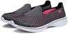 (W) Skechers Go Walk 4 Slip-On 'Hitam Merah Jambu' 14145-BKHP
