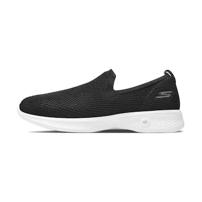 (W) Skechers Go Walk 4 Slip-On 'Black White'