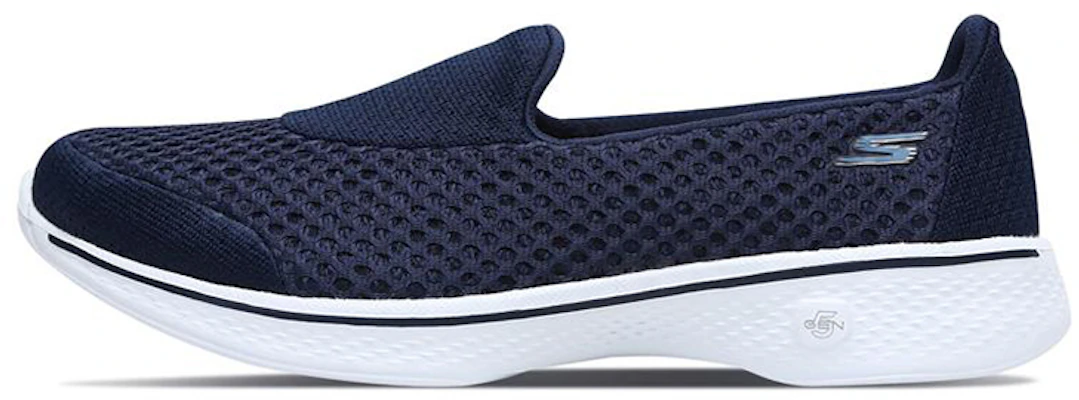 (Women) Skechers Go Walk 4 Slip-On 'Blue White' 14145-NVW Buy (Women) Skechers Go Walk 4 Slip-On 'Blue White' 14145-NVW