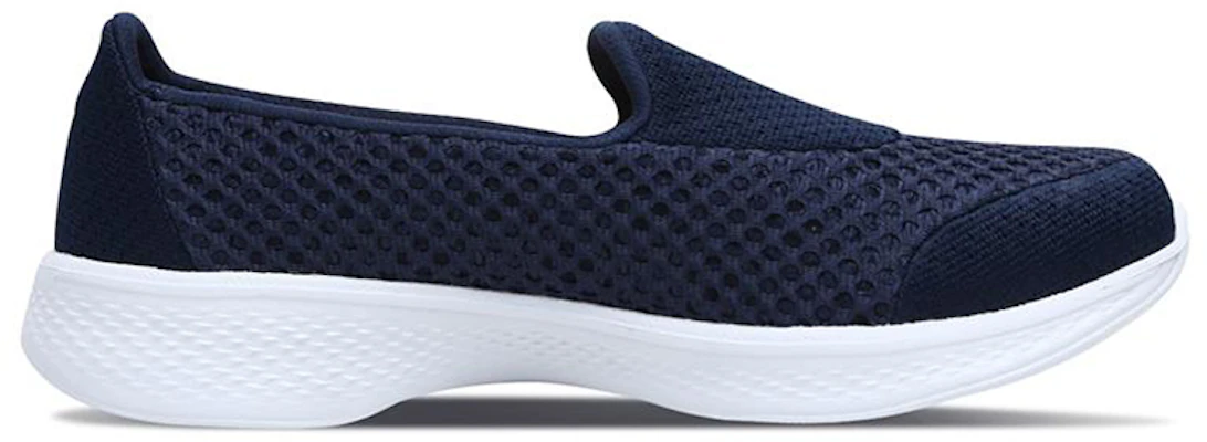 (Women) Skechers Go Walk 4 Slip-On 'Blue White' 14145-NVW Order (Women) Skechers Go Walk 4 Slip-On 'Blue White' 14145-NVW