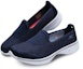Lookbook (W) Skechers Go Walk 4 Slip-On 'Biru Putih' 14145-NVW