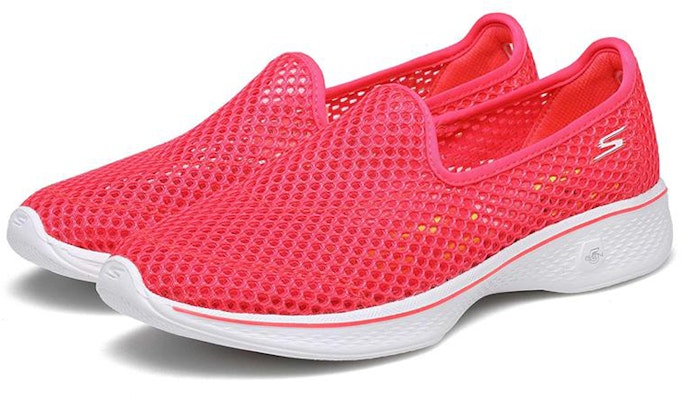 (Women) Skechers Go Walk 4 Slip-On 'Peach Pink' 14905-HPK Lookbook (Women) Skechers Go Walk 4 Slip-On 'Peach Pink' 14905-HPK