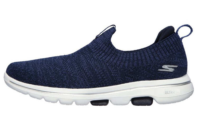 (W) Skechers Go Walk 5-Trendy 'Blue Slip-On'