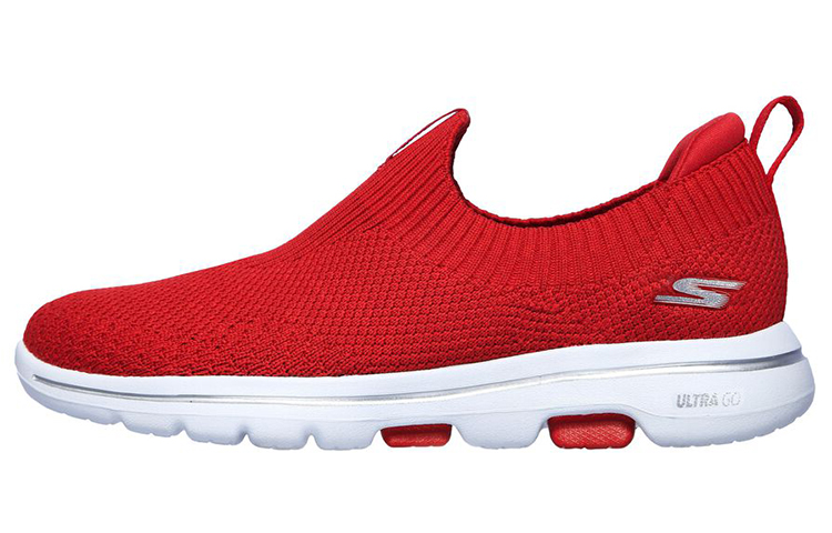 (W) Skechers Go Walk 5-Trendy Slip-On 'Red'