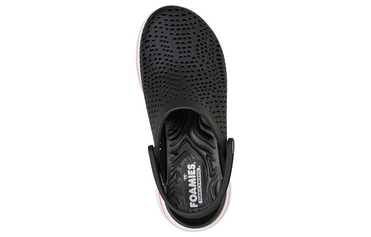 (W) Skechers Go Walk 5 'Black Cutout Sport Sandal' 圖 3
