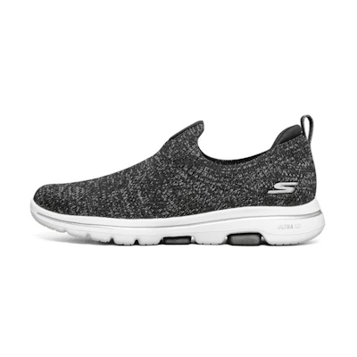 (W) Skechers Go Walk 5 'Dark Grey White'