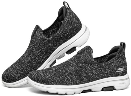 (Women) Skechers Go Walk 5 'Dark Grey White' 15952-BKGY Lookbook (Women) Skechers Go Walk 5 'Dark Grey White' 15952-BKGY