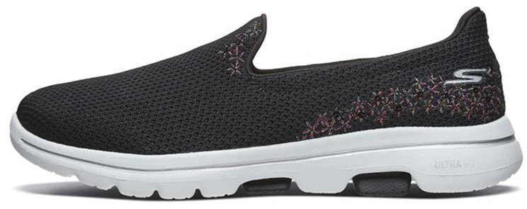 women-skechers-go-walk-5-black-slip-on-15945-bkw