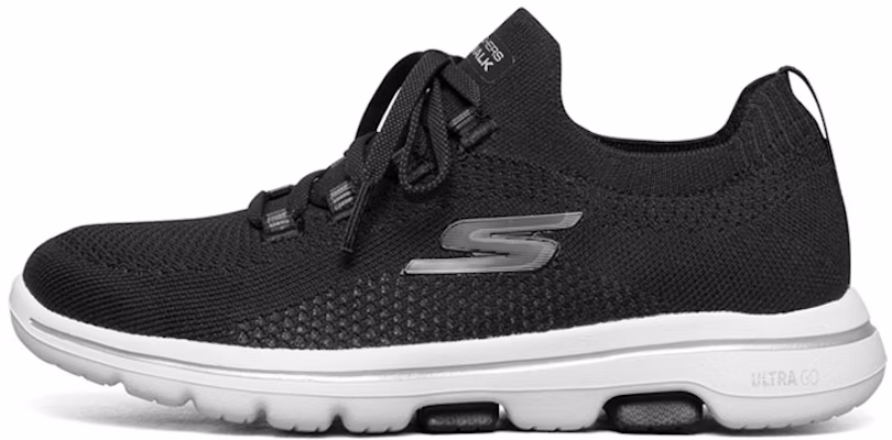 (Women) Skechers Go Walk 5 Black/White 124010-BKW Buy (Women) Skechers Go Walk 5 Black/White 124010-BKW
