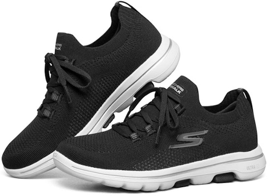 (Women) Skechers Go Walk 5 Black/White 124010-BKW Lookbook (Women) Skechers Go Walk 5 Black/White 124010-BKW