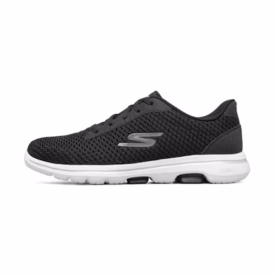 (W) Skechers Go Walk 5 Running Shoes Black/White