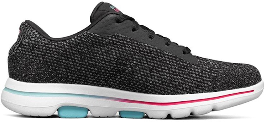 (Women) Skechers Go Walk 5 Sports Shoes Black/White/Green 15951-BKMT Order (Women) Skechers Go Walk 5 Sports Shoes Black/White/Green 15951-BKMT