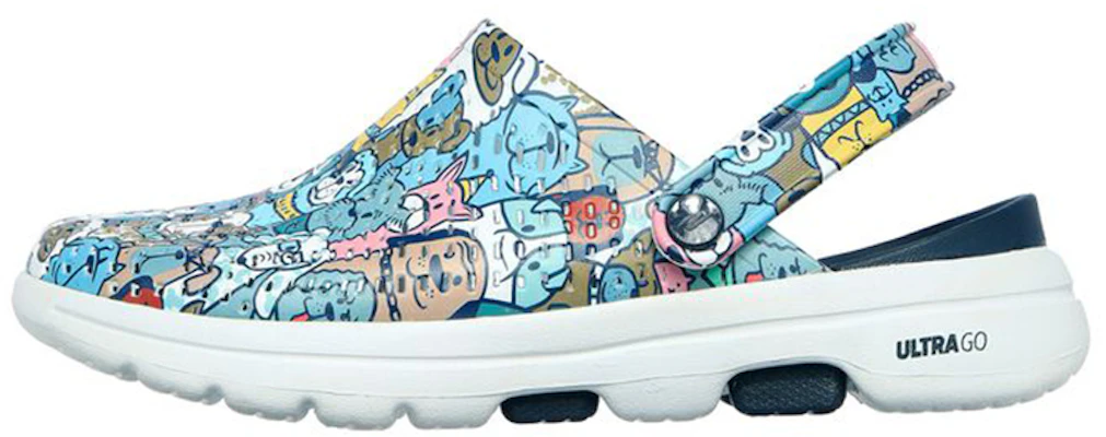 (W) Skechers Go Walk 5 'Biru Multi' 111000-NVMT Buy (W) Skechers Go Walk 5 'Biru Multi' 111000-NVMT