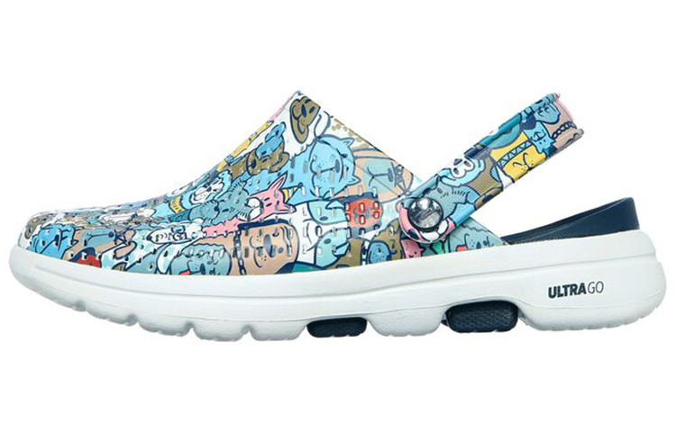 (Women) Skechers Go Walk 5 'Blue Multi' 111000-NVMT