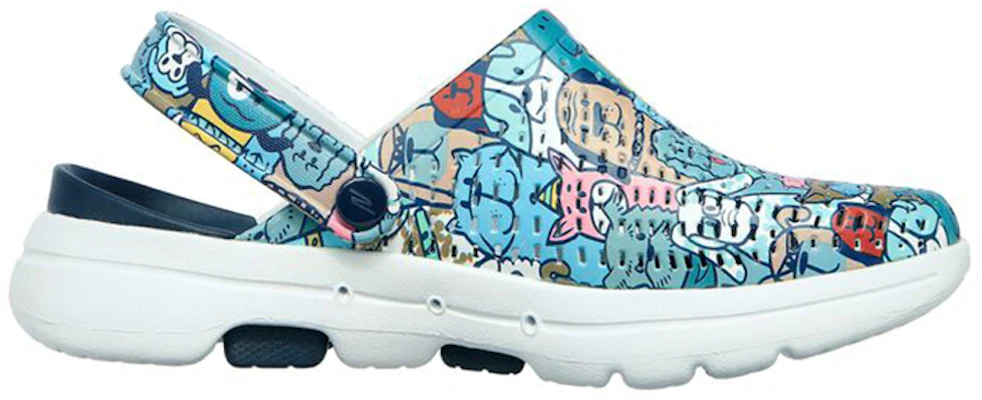 (W) Skechers Go Walk 5 'Biru Multi' 111000-NVMT Order (W) Skechers Go Walk 5 'Biru Multi' 111000-NVMT