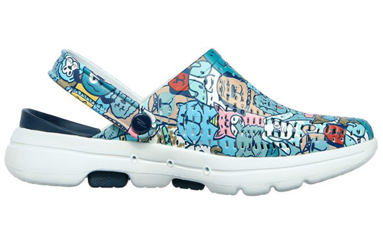 Order (W) Skechers Go Walk 5 'Biru Multi' 111000-NVMT