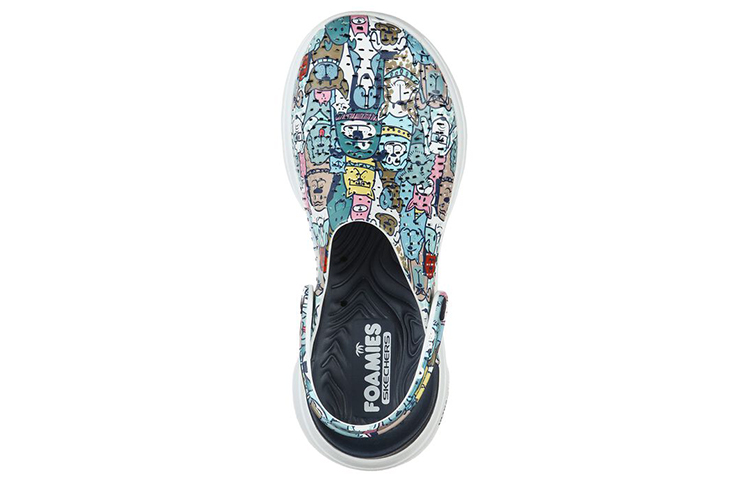 Lookbook (W) Skechers Go Walk 5 'Biru Multi' 111000-NVMT